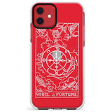 Wheel of Fortune Tarot Card - White Transparent Slim TPU Phone Case for iPhone 11