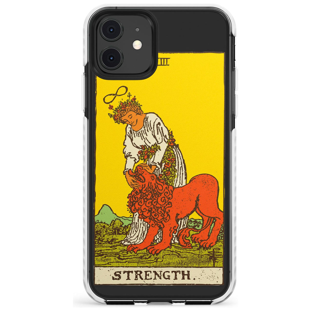 Strength Tarot Card - Colour Slim TPU Phone Case for iPhone 11