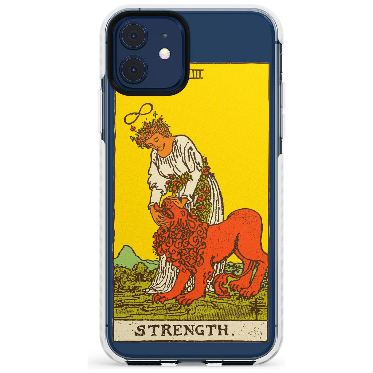 Strength Tarot Card - Colour Slim TPU Phone Case for iPhone 11