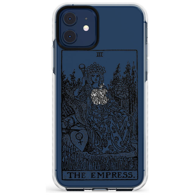 The Empress Tarot Card - Transparent Slim TPU Phone Case for iPhone 11