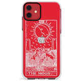 The Moon Tarot Card - White Transparent Slim TPU Phone Case for iPhone 11