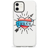 Custom Heart Tattoo Slim TPU Phone Case for iPhone 11