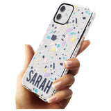 Customised Terrazzo - Pink, Purple, Blue Impact Phone Case for iPhone 11