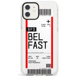 Belfast Boarding Pass  Impact Case Custom Phone Case - Case Warehouse