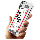 Belfast Boarding Pass   Custom Phone Case - Case Warehouse