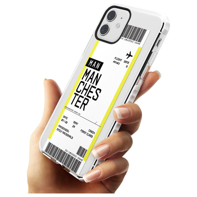 Manchester Boarding Pass   Custom Phone Case - Case Warehouse