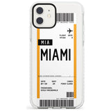 Miami Boarding Pass iPhone Case  Impact Case Custom Phone Case - Case Warehouse