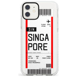 Singapore Boarding Pass iPhone Case  Impact Case Custom Phone Case - Case Warehouse