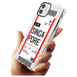 Singapore Boarding Pass iPhone Case   Custom Phone Case - Case Warehouse