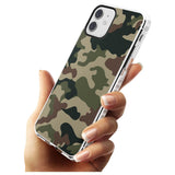 Green and Brown Camo Impact Phone Case for iPhone 11