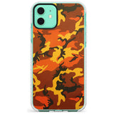 Orange Camo Impact Phone Case for iPhone 11