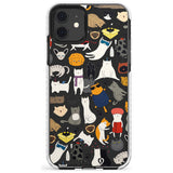 Cartoon Cat Collage - Colour Slim TPU Phone Case for iPhone 11