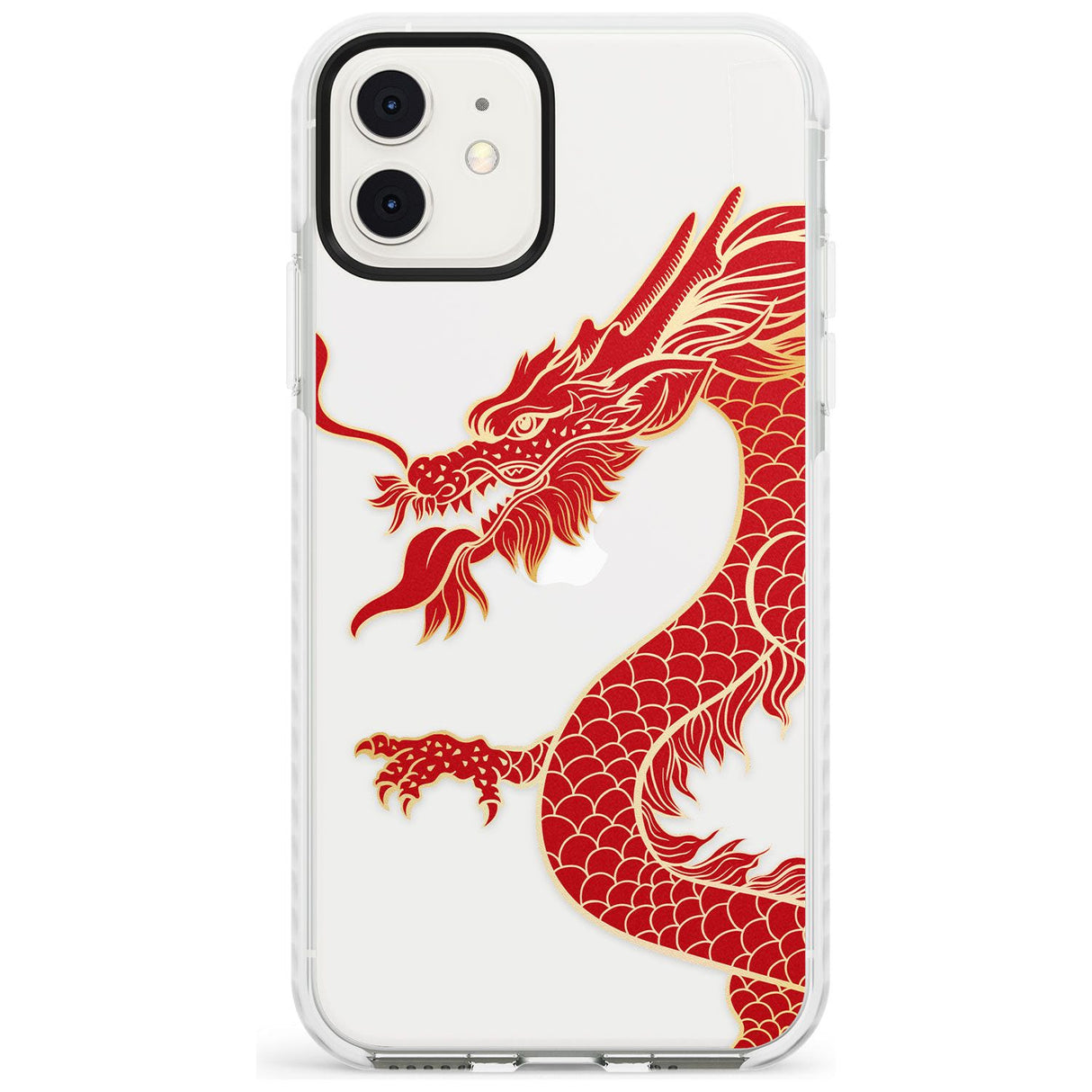 Large Black Dragon Impact Phone Case for iPhone 11