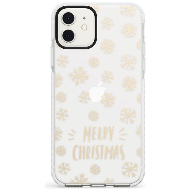 Christmas Snowflake Pattern Impact Phone Case for iPhone 11