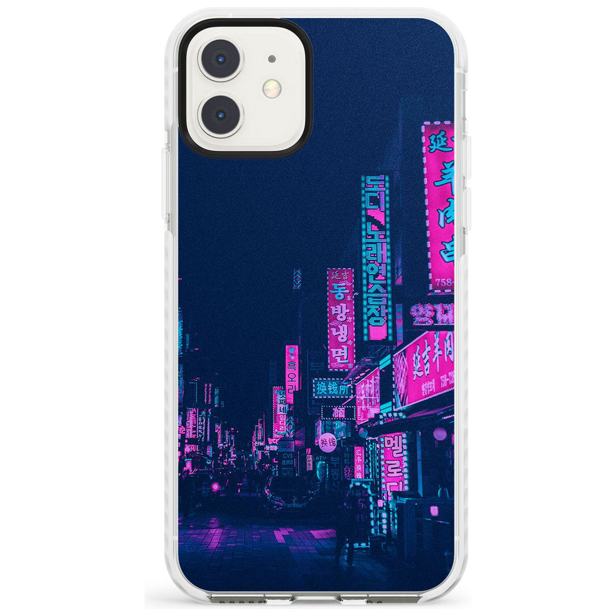 Pink & Turquoise - Neon Cities iPhone Case  Impact Case Phone Case - Case Warehouse