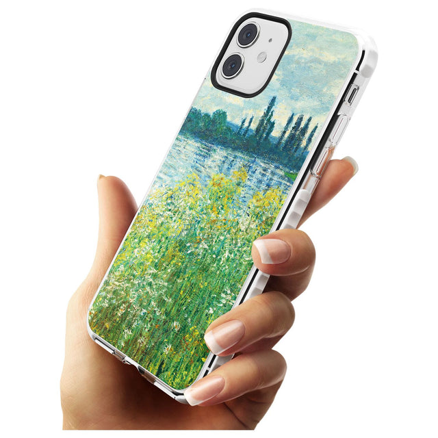 Banks of the Seine by Claude Monet Slim TPU Phone Case for iPhone 11