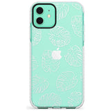 Monstera Leaves Slim TPU Phone Case for iPhone 11