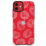 Monstera Leaves Slim TPU Phone Case for iPhone 11