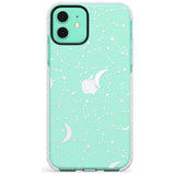 White Constellations on Clear Slim TPU Phone Case for iPhone 11