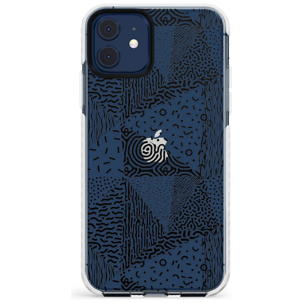 Pattern Mashup (Black) Slim TPU Phone Case for iPhone 11