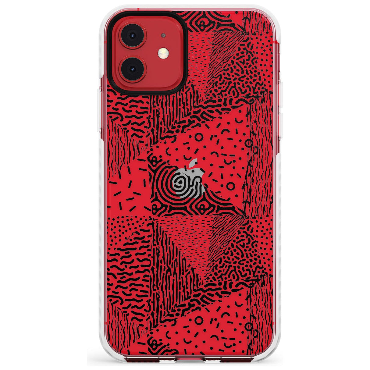 Pattern Mashup (Black) Slim TPU Phone Case for iPhone 11