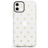 Daisy Pattern - Clear  Cute Floral Design Slim TPU Phone Case for iPhone 11