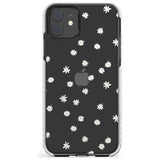 White Stars on Clear Impact Phone Case for iPhone 11, iphone 12