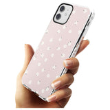 Painted Daises on Pink - Cute Floral Daisy Design Slim TPU Phone Case for iPhone 11