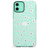 Floral Print on Clear - Cute Floral Design Slim TPU Phone Case for iPhone 11