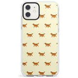 Golden Retriever Dog Pattern Phone Case iPhone 11 / Impact Case,iPhone 12 / Impact Case,iPhone 12 Mini / Impact Case Blanc Space