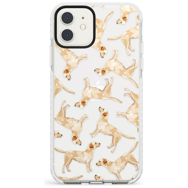 Yellow Labrador Watercolour Dog Pattern