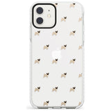 Pug Dog Pattern Clear Impact Phone Case for iPhone 11