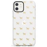 Tan Labrador Dog Pattern Clear Impact Phone Case for iPhone 11