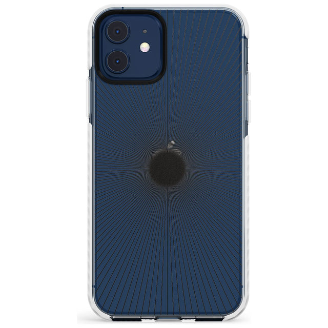 Abstract Lines: Sunburst Slim TPU Phone Case for iPhone 11