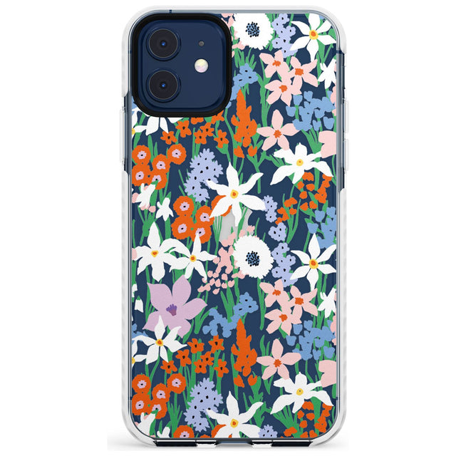 Springtime Meadow: Transparent Slim TPU Phone Case for iPhone 11