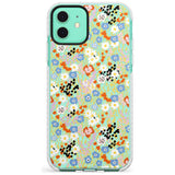 Busy Floral Mix: Transparent Slim TPU Phone Case for iPhone 11