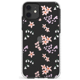 Pink & Purple Flower Mix: Clear Slim TPU Phone Case for iPhone 11