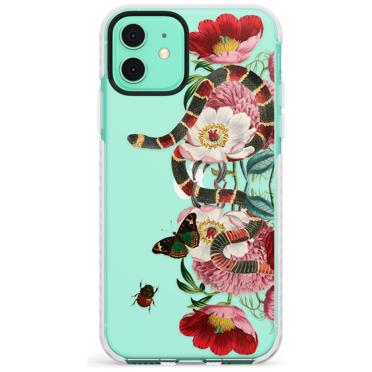 Floral Snake Slim TPU Phone Case for iPhone 11