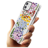 Wild Flower Stripe Design Impact Phone Case for iPhone 11