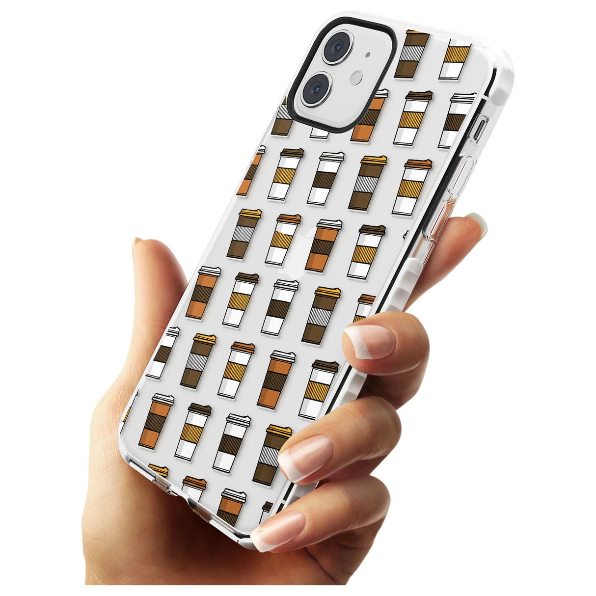 Coffee Cup Pattern Impact Phone Case for iPhone 11