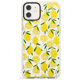 Bright Lemon Fruity Pattern iPhone Case  Impact Case Phone Case - Case Warehouse