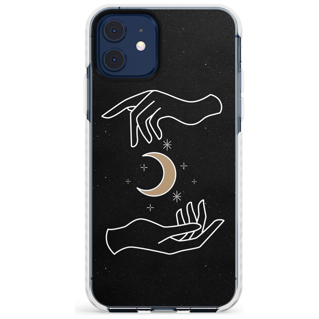 Hands Surrounding Moon Slim TPU Phone Case for iPhone 11