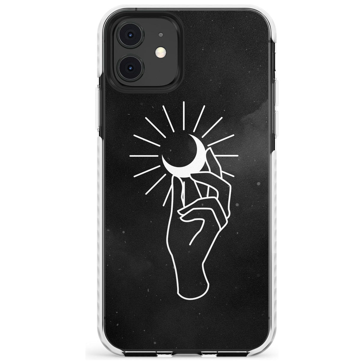 Hand Holding Moon Slim TPU Phone Case for iPhone 11