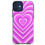 Pink Heart Illusion Impact Phone Case for iPhone 11