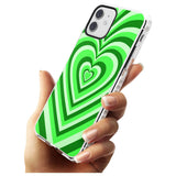 Green Heart Illusion Impact Phone Case for iPhone 11