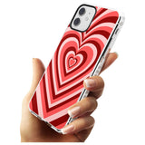 Red Heart Illusion Impact Phone Case for iPhone 11