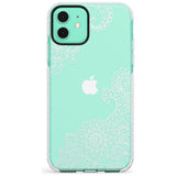 White Henna Botanicals Impact Phone Case for iPhone 11