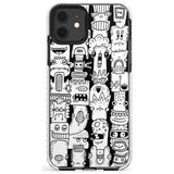 Monochrome Heads Impact Phone Case for iPhone 11