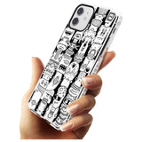 Monochrome Heads Impact Phone Case for iPhone 11