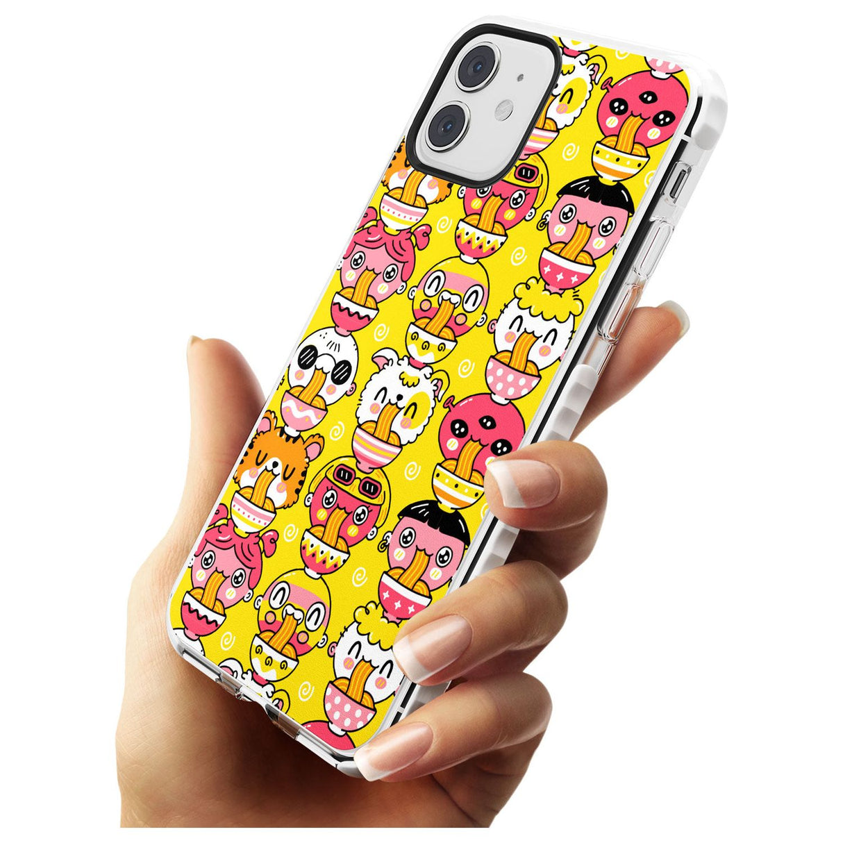 Ramen Noodle Kawaii Pattern Impact Phone Case for iPhone 11